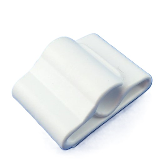 Plastic self-adhesive pen or pencil holder